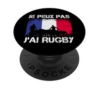Maillot de Rugby Je Peux Pas J'Ai pour Joueur de Rugby français PopSockets PopGrip Adhésif