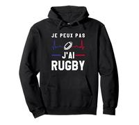 Maillot de Rugby Je Peux Pas J'Ai pour Joueur de Rugby français Sweat à Capuche