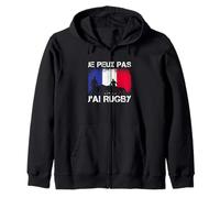 Maillot de Rugby Je Peux Pas J'Ai pour Joueur de Rugby français Sweat à Capuche