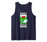 Maillot de rugby Pays de Galles pour homme - Rugby Our Balls Are Bigger Débardeur