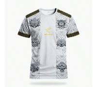 Maillot de soccer pour hommes du Mexique Top de sport col rond confortable pour jeunes avec imprimé de la civilisation maya et de divinités. Convient pour les matchs de la Gold Cup, l'entraînement de