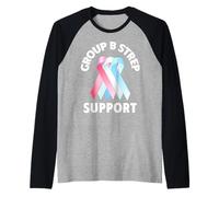 Maillot de Soutien Contre Les streptococciques Groupe B - Mois de Sensibilisation au streptocoque Manche Raglan