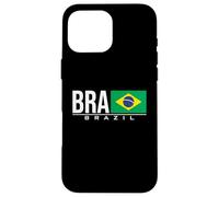 Maillot de Sport avec Drapeau du Brésil Coque pour iPhone 16 Pro Max
