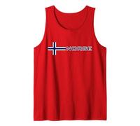 Maillot de Sport avec Drapeau Nordique de la Norvège Débardeur