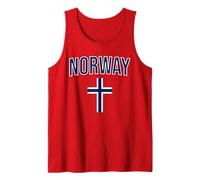 Maillot de Sport avec Drapeau Nordique de la Norvège Débardeur