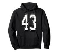 Maillot de Sport en Jersey Vieilli numéro 43 Sweat à Capuche
