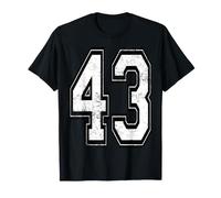 Maillot de Sport en Jersey Vieilli numéro 43 T-Shirt