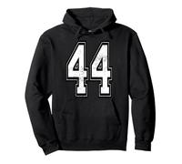 Maillot de Sport en Jersey Vieilli numéro 44 Sweat à Capuche