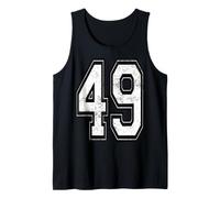 Maillot de Sport en Jersey Vieilli numéro 49 Débardeur