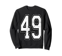 Maillot de Sport en Jersey Vieilli numéro 49 Sweatshirt
