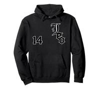 Maillot de Sport n° 14 du Pape Leo XIV de Chicago Noir/Gris Sweat à Capuche
