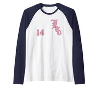 Maillot de Sport n° 14 du Pape Leo XIV de Chicago Rose Manche Raglan
