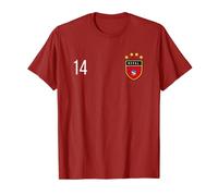 Maillot de sport Népal numéro 14 # quatrième T-Shirt