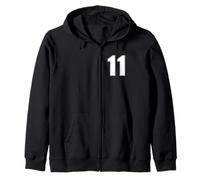 Maillot de Sport numéro 11 Onze Ans #11 Sweat à Capuche