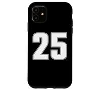 Maillot de Sport numéro 25 Vingt-Cinq Ans #25 à l'avant et à l'arrière Coque pour iPhone 11