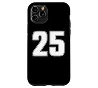 Maillot de Sport numéro 25 Vingt-Cinq Ans #25 à l'avant et à l'arrière Coque pour iPhone 11 Pro