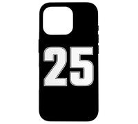 Maillot de Sport numéro 25 Vingt-Cinq Ans #25 à l'avant et à l'arrière Coque pour iPhone 16 Pro