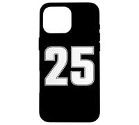 Maillot de Sport numéro 25 Vingt-Cinq Ans #25 à l'avant et à l'arrière Coque pour iPhone 16 Pro Max