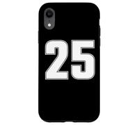 Maillot de Sport numéro 25 Vingt-Cinq Ans #25 à l'avant et à l'arrière Coque pour iPhone XR