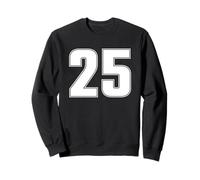 Maillot de Sport numéro 25 Vingt-Cinq Ans #25 à l'avant et à l'arrière Sweatshirt