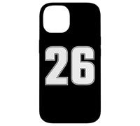 Maillot de Sport numéro 26 Vingt Six Ans #26 Devant et Dos Coque pour iPhone 14