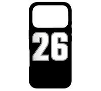 Maillot de Sport numéro 26 Vingt Six Ans #26 Devant et Dos Coque pour iPhone 17 Pro