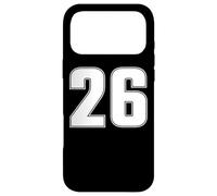 Maillot de Sport numéro 26 Vingt Six Ans #26 Devant et Dos Coque pour iPhone 17 Pro Max