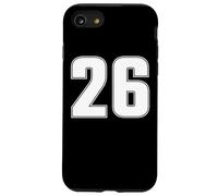 Maillot de Sport numéro 26 Vingt Six Ans #26 Devant et Dos Coque pour iPhone SE (2020) / 7/8