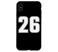 Maillot de Sport numéro 26 Vingt Six Ans #26 Devant et Dos Coque pour iPhone XS Max
