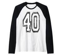 Maillot de Sport numéro 40 Vieilli Manche Raglan