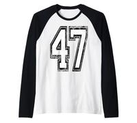 Maillot de Sport numéro 47 Vieilli Manche Raglan