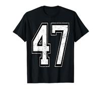 Maillot de Sport numéro 47 Vieilli T-Shirt Graphique avec Valeur
