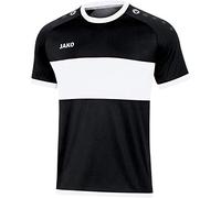 Maillot de Sports Manches Courtes pour Enfant, Taille 164, Noir/Blanc