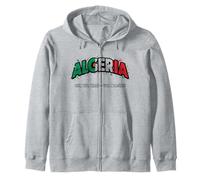 Maillot de Supporter Algérie One Two Three Viva L Algérie 2026 Sweat à Capuche