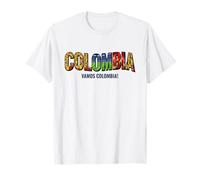 Maillot de Supporter de Football 2026 Colombie Vamos Colombie T-Shirt