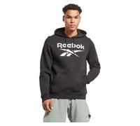 Sweatshirt à capuche Reebok Identity Fleece Stacked Logo noir blanc - S