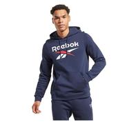 Maillot de survêtement Reebok Grand Logo empilé - Vector Navy - Homme XL - Manches longues - Col capuche M