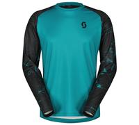 Scott Trail Storm Long Sleeve Jersey Bleu M Homme Turquoise / Dark Blue
