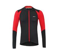 Maillot de vélo m. Baxter Maillot vélo langarmf ahrrad Maillot de vélo Habillement Hommes de Cyclisme à Manches Longues T-Shirt Fonctionnel, Rote