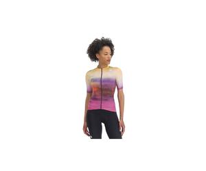 Maillot de vélo SPORTFUL FLOW SUPERGIARA JERSEY (CARMINE ROSE YELLOW Femme) XS