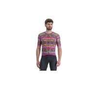 Maillot de vélo SPORTFUL GLITCH BOMBER JERSEY (MULTICOLOR PINK) Homme XXL