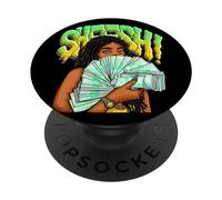 Maillot de Ville en Tissu Money Stack pour Fille Boss Babe PopSockets PopGrip Adhésif
