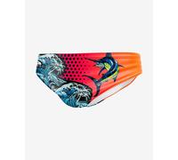 Maillot de water-polo Turbo Cuba Fishing Brief orange bleu - L