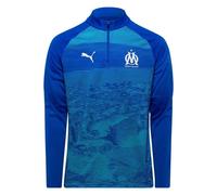 Maillot d'échauffement 1/4 zip OM 2025/26 Bleu S Male
