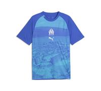 PUMA Maillot d’échauffement Olympique de Marseille Homme, Accessoires, Bleu, XL XL