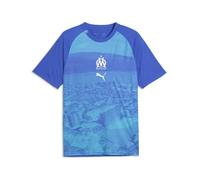 PUMA Maillot d’échauffement Olympique de Marseille Homme, Accessoires, Bleu, L L