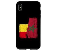 Maillot Demi-Drapeau Belge du Maroc Patrimoine marocain Coque pour iPhone XS Max