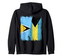Maillot demi-drapeau de Sainte-Lucie Bahamas Sweat à Capuche