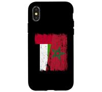 Maillot Demi-Drapeau du Maroc des Émirats Arabes Unis du Patrimoine marocain Coque pour iPhone X/XS