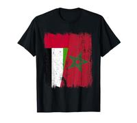 Maillot Demi-Drapeau du Maroc des Émirats Arabes Unis du Patrimoine marocain T-Shirt